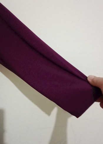 Bordo Kadın Midi Triko Elbise - Görsel 4