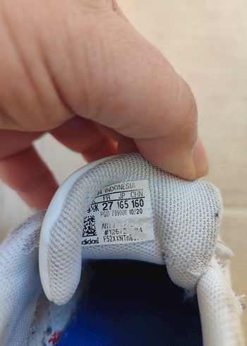 Erkek Çocuk Beyaz Cırt Cırtlı Spor Ayakkabı - Görsel 5