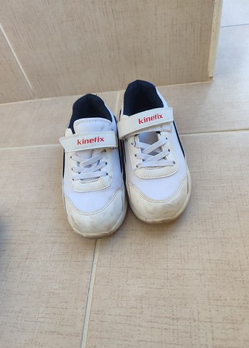 Beyaz Erkek Çocuk Spor Ayakkabı Velcro - Görsel 3