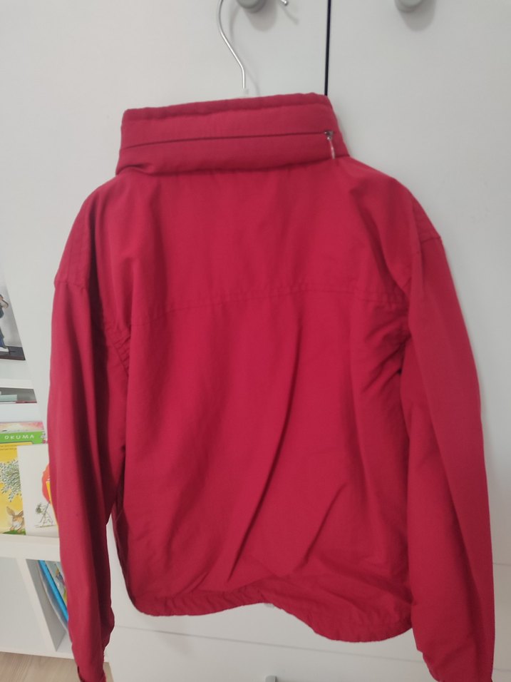 Erkek Çocuk Kırmızı Fermuarlı mevsimlik içi tüylü mont - Görsel 3