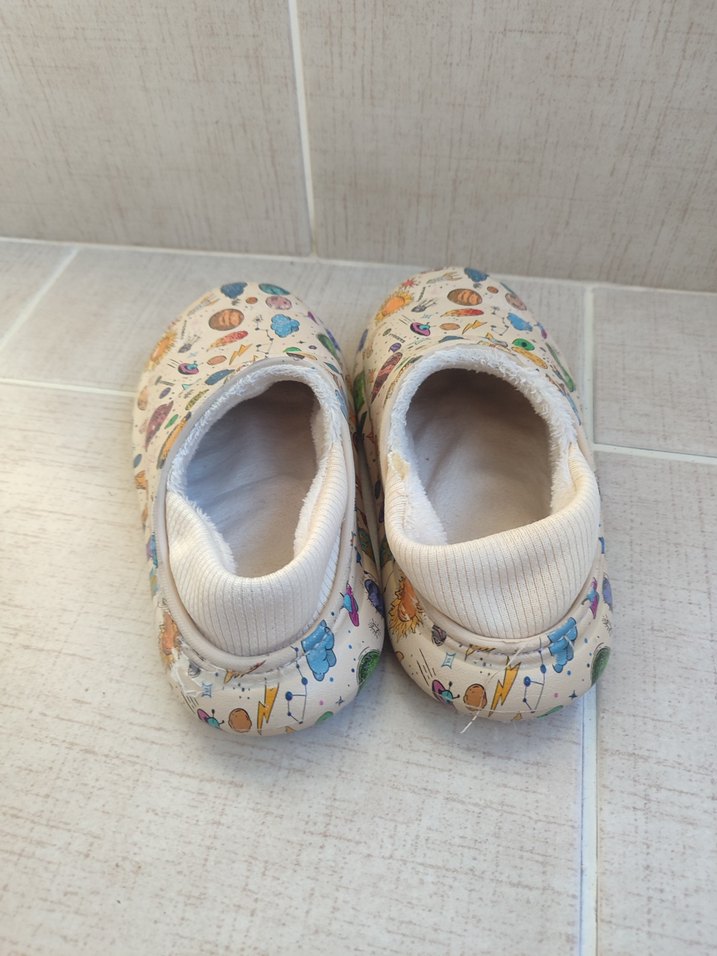 Renkli Uzay Desenli Erkek ev Çocuk Terliği - Görsel 3