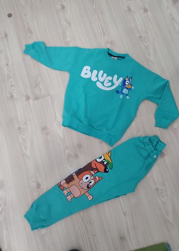 Erkek Çocuk Mavi Baskılı Rahat Eşofman Takımı 6 7 yaşa uyumlu - Görsel 2