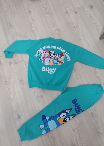 Erkek Çocuk Mavi Baskılı Rahat Eşofman Takımı 6 7 yaşa uyumlu - Görsel 3