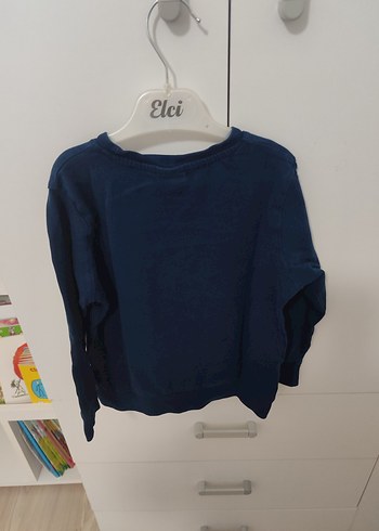 Erkek Çocuk Mavi Jurassic Baskılı Sweatshirt 5 6 yaş - Görsel 3