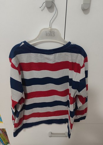 Çizgili Erkek Çocuk Uzun Kollu Pamuklu mevsimlik Kazak 5 6 yaş - Görsel 3