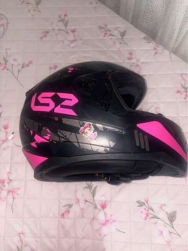 ls2 rapid pembe kask - Görsel 3