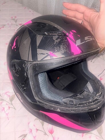 ls2 rapid pembe kask - Görsel 5
