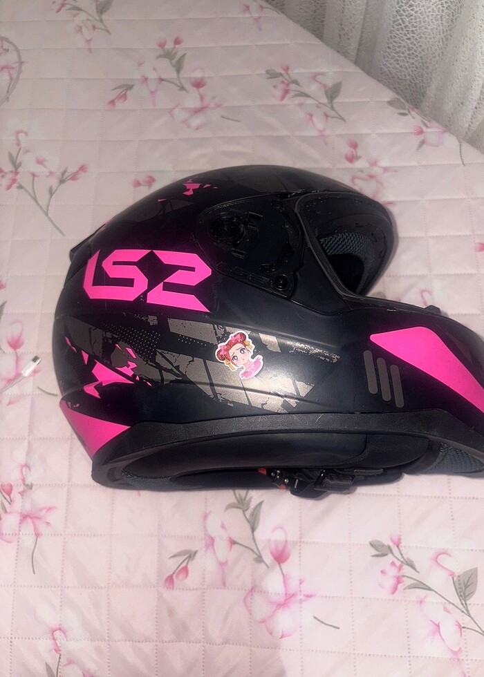 ls2 rapid pembe kask - Görsel 3