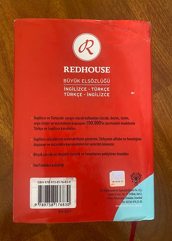 Redhouse Büyük İngilizce-Türkçe Sözlük - Görsel 3