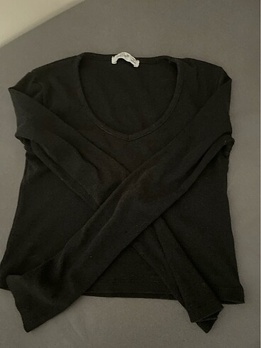 Bershka siyah crop