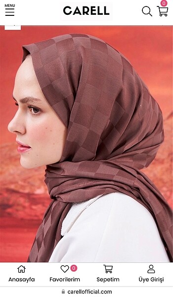 Carell soft kahve şal
