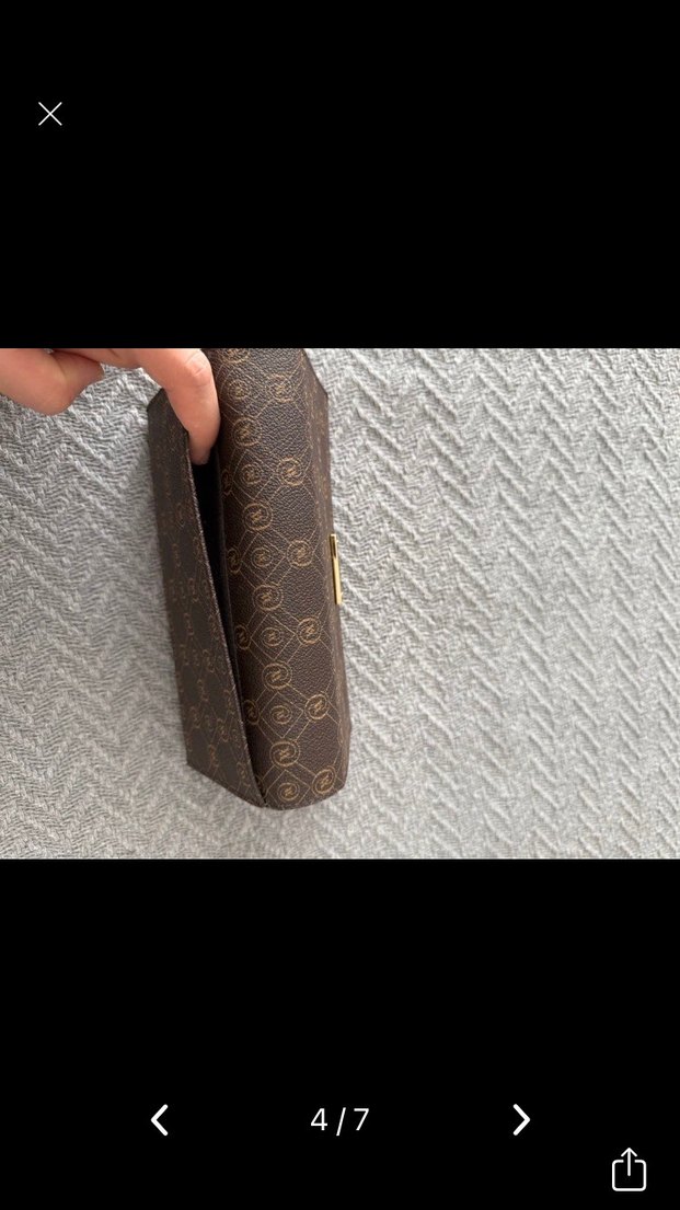 Vakko orjinal Kahverengi Deri Kadın El Cüzdanı - Görsel 4