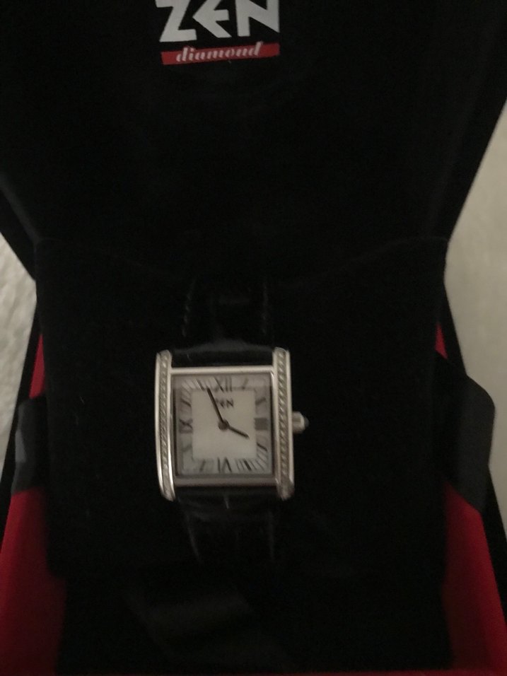 ZEN Beyaz Kadranlı kristal Sadri cam Modern Klasik Kadın Saat - Görsel 2