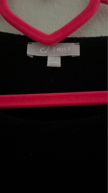 xs Beden siyah Renk Bluz twist