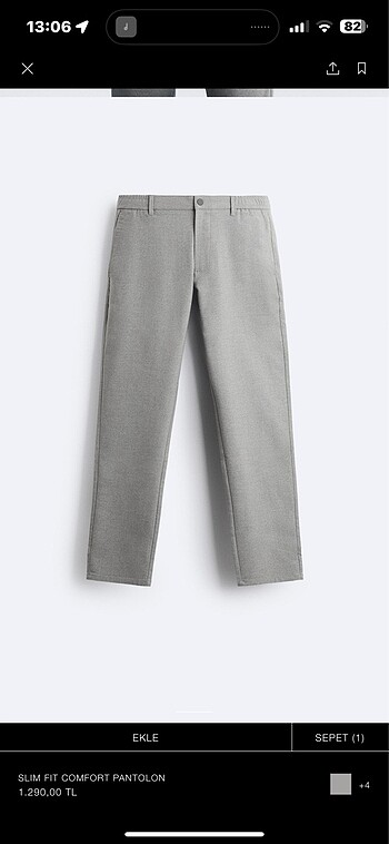 Zara SLIM FIT COMFORT PANTOLON