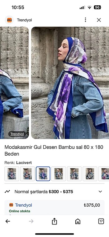 Retro etnik şal