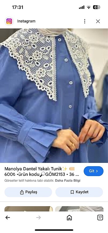 Trendyol & Milla Line yakalı tunik