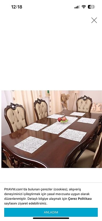 6 kişilik supla set runner