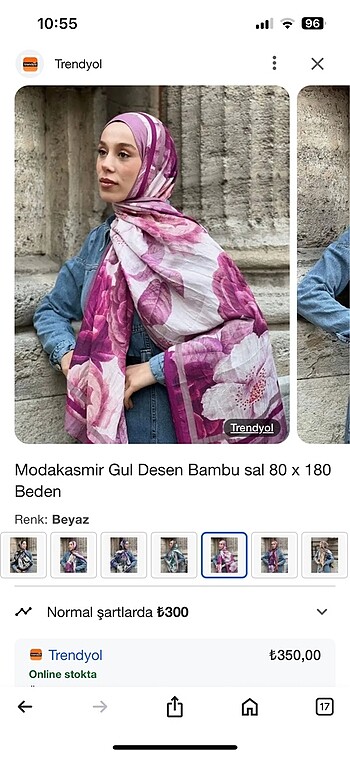  Beden Bambu yeni sezon şal