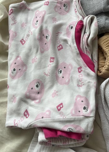 Kız Çocuk Pembe Uzun Kollu Triko Pijama
