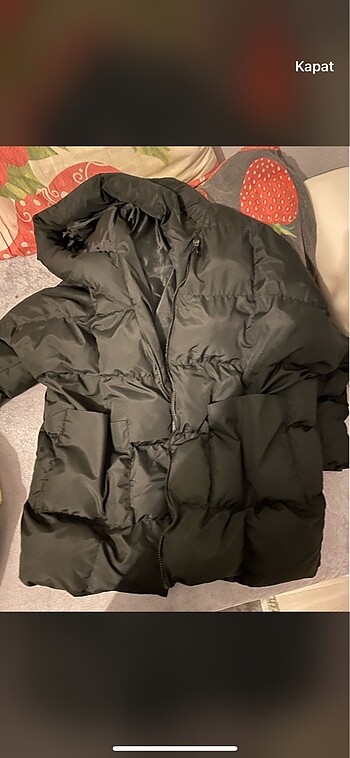 Siyah Oversize Mont