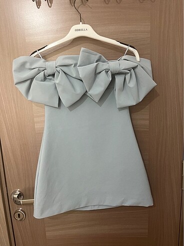 Zara straplez fiyonklu elbise