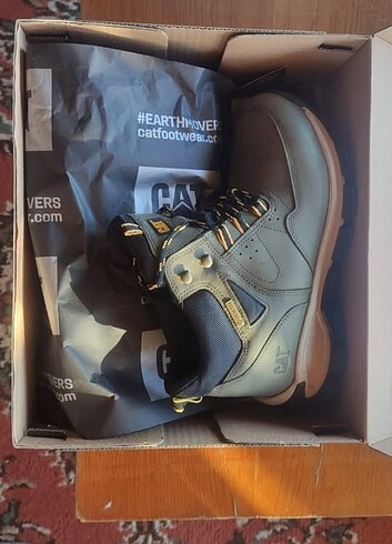 Cat Caterpillar 41 Numara Retta Gore-tex erkek yeşil nubuk bot