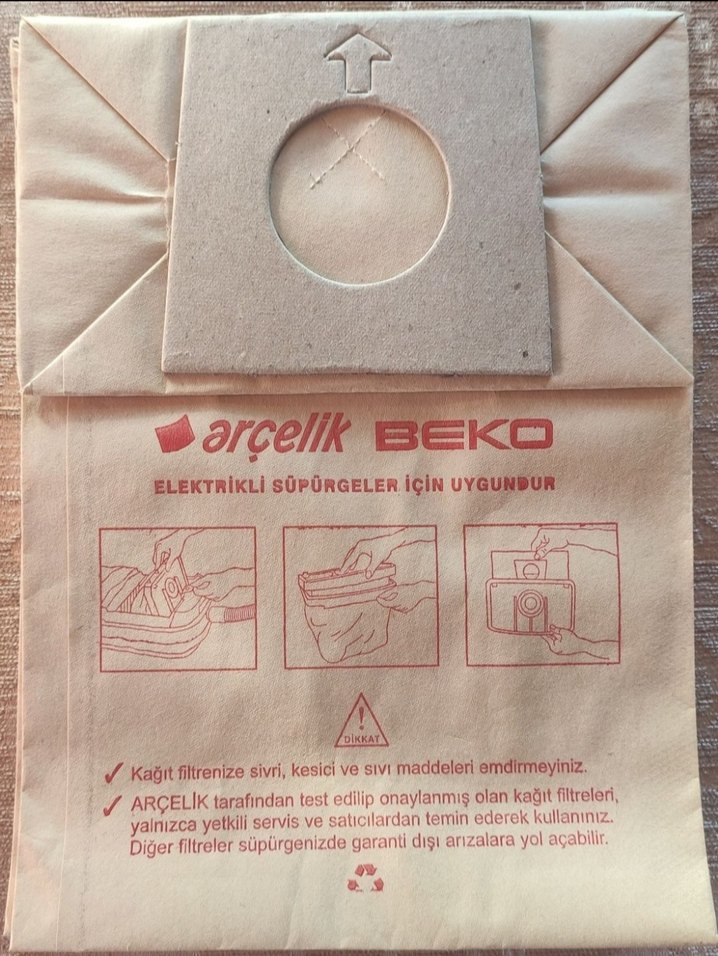 Arçelik Beko Süpürge Toz Torbası - Görsel 2