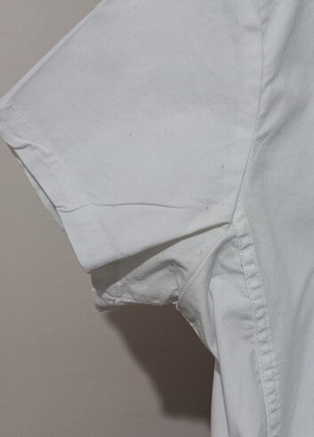 Beyaz yazlik gömlek - Görsel 4