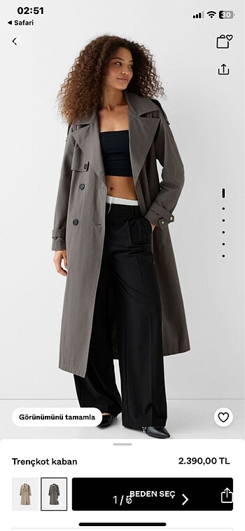 Bershka trençkot