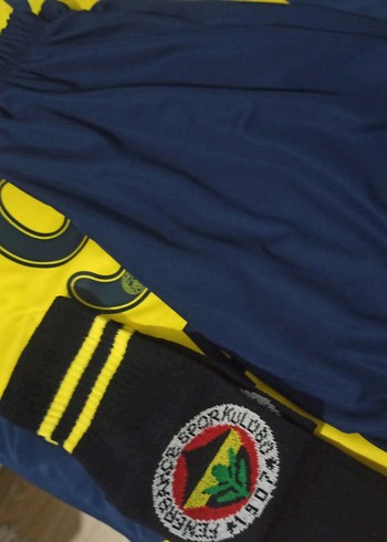 tek beden Beden sarı Renk Fenerbahçe Sarı Siyah Baskılı Erkek Forma