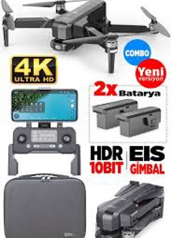 Sjrc f11 drone +2 bataryali