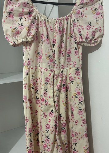 Çiçekli Midi Elbise - Görsel 5