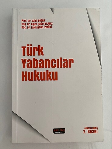 Türk Yabancılar Hukuku - Vahit Doğan