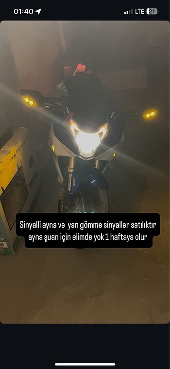 Sinyalli ayna ve gömme sinyal