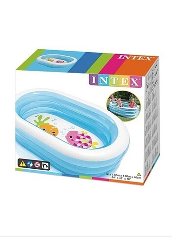 Intex şeffaf oval havuz