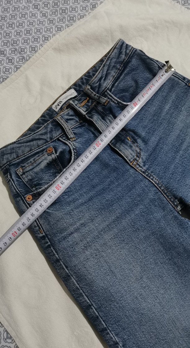 Zara Gri Tonlarda Kadın Denim Jean - Görsel 3