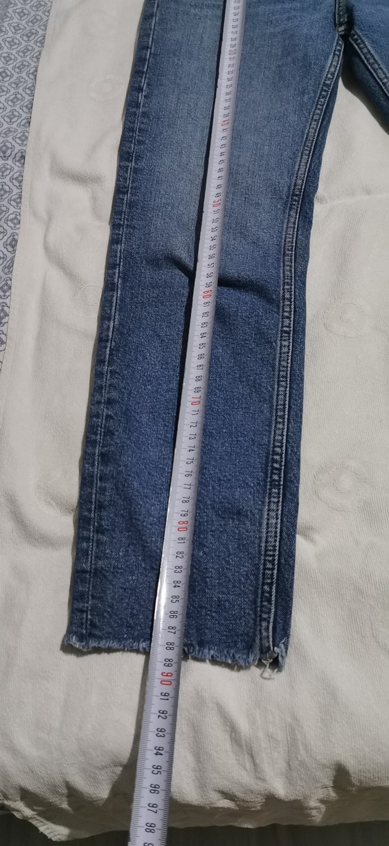 Zara Kadın Mavi Denim Regular Fit Jean - Görsel 4