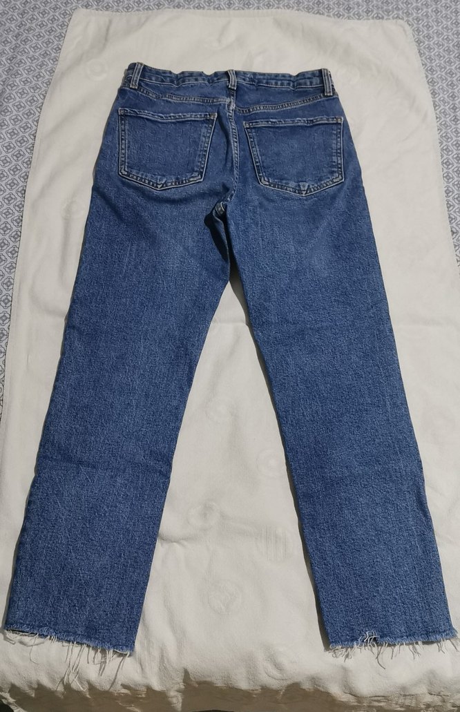 Zara Kadın Mavi Denim Regular Fit Jean - Görsel 2