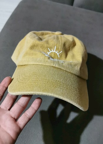 Bej Süet Kadın Şapka Minimalist Tarz - Görsel 5