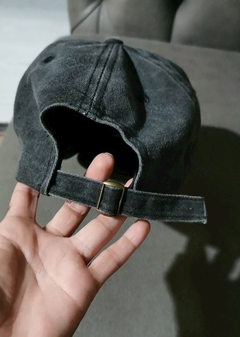 Gri Denim Kaliforniya Nakışlı unisex Şapka - Görsel 3