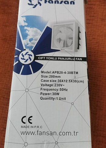 Fansan Çift Yönlü Panjurlu Aspiratör Fan - Görsel 2