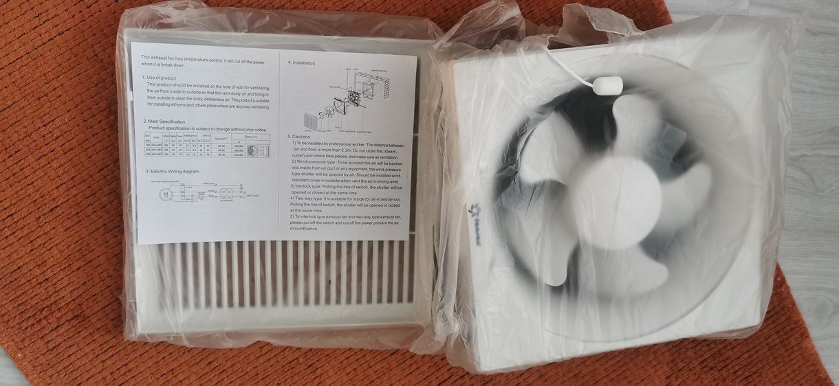 Fansan Çift Yönlü Panjurlu Aspiratör Fan - Görsel 3