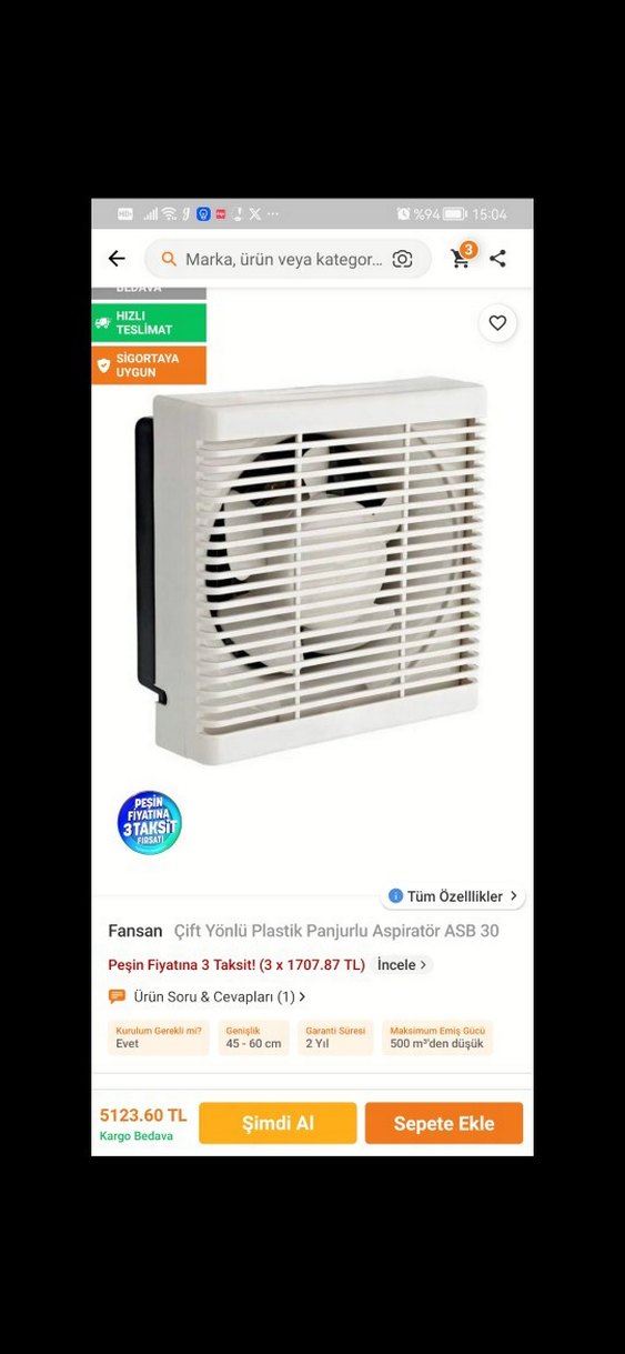 Fansan Çift Yönlü Panjurlu Aspiratör Fan - Görsel 5