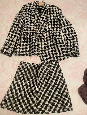 Zara Zara Blazer ceket ve etek takım
