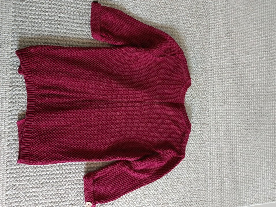 Bordo Triko kısa kolu hırka — görsel 5/5