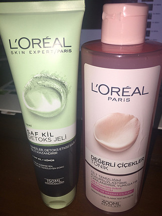 Loreal 400 ml tonik + 150 ml kil maskesi 