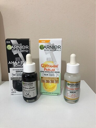 Garnier c vitamini ve kömür serumu