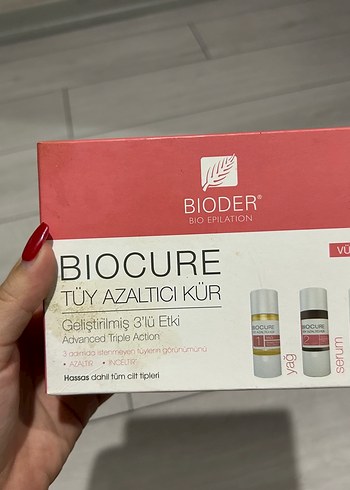 Bioder Biocure Tüy Azaltıcı Vücut Kürü 3x10 ml - Görsel 4
