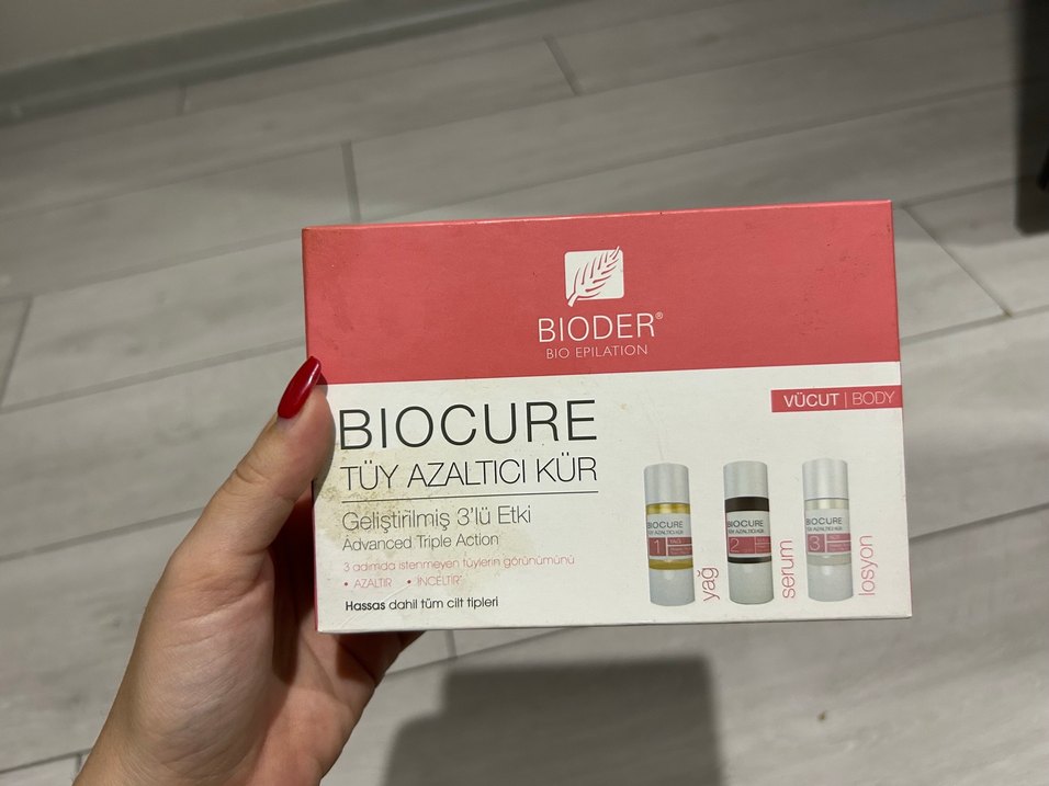 Bioder Biocure Tüy Azaltıcı Vücut Kürü 3x10 ml - Görsel 4